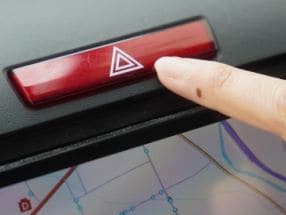 ハザードランプの消し忘れ